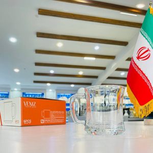 نیم لیوان ونیز برند زنگان مجموعه 6 عددی