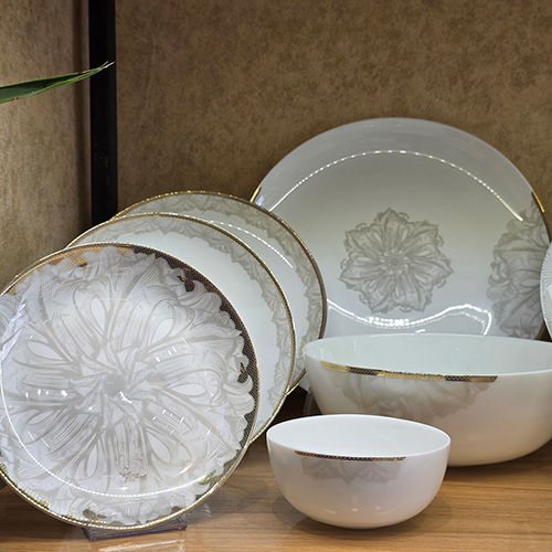 سرویس 26 پارچه سلنا زیتونی برند گلدن اپال