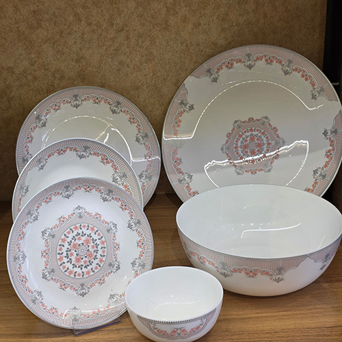 سرویس 26 پارچه انیتا صورتی زلی برند گلدن اپال