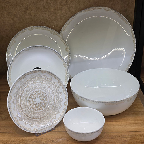 سرویس 26 پارچه دراگون عسلی برند گلدن اپال