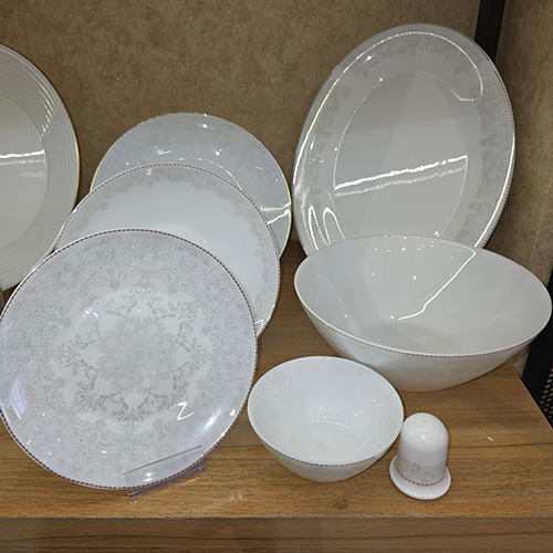 سرویس 28 پارچه کارینا طوسی برند پارس اپال