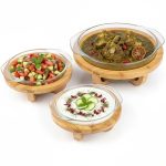 کاسه پایه چوبی صوفیا سایز 2 برند زیباسازان - Image 2